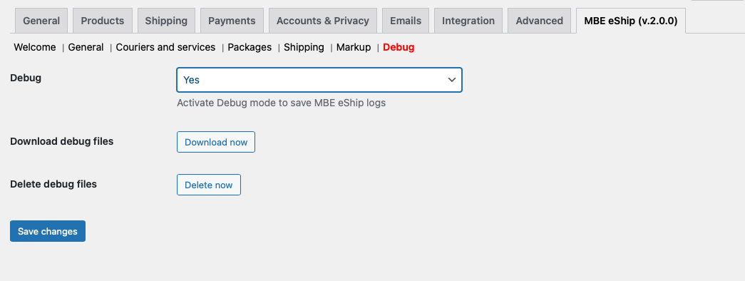 Bulk actions in shipments list