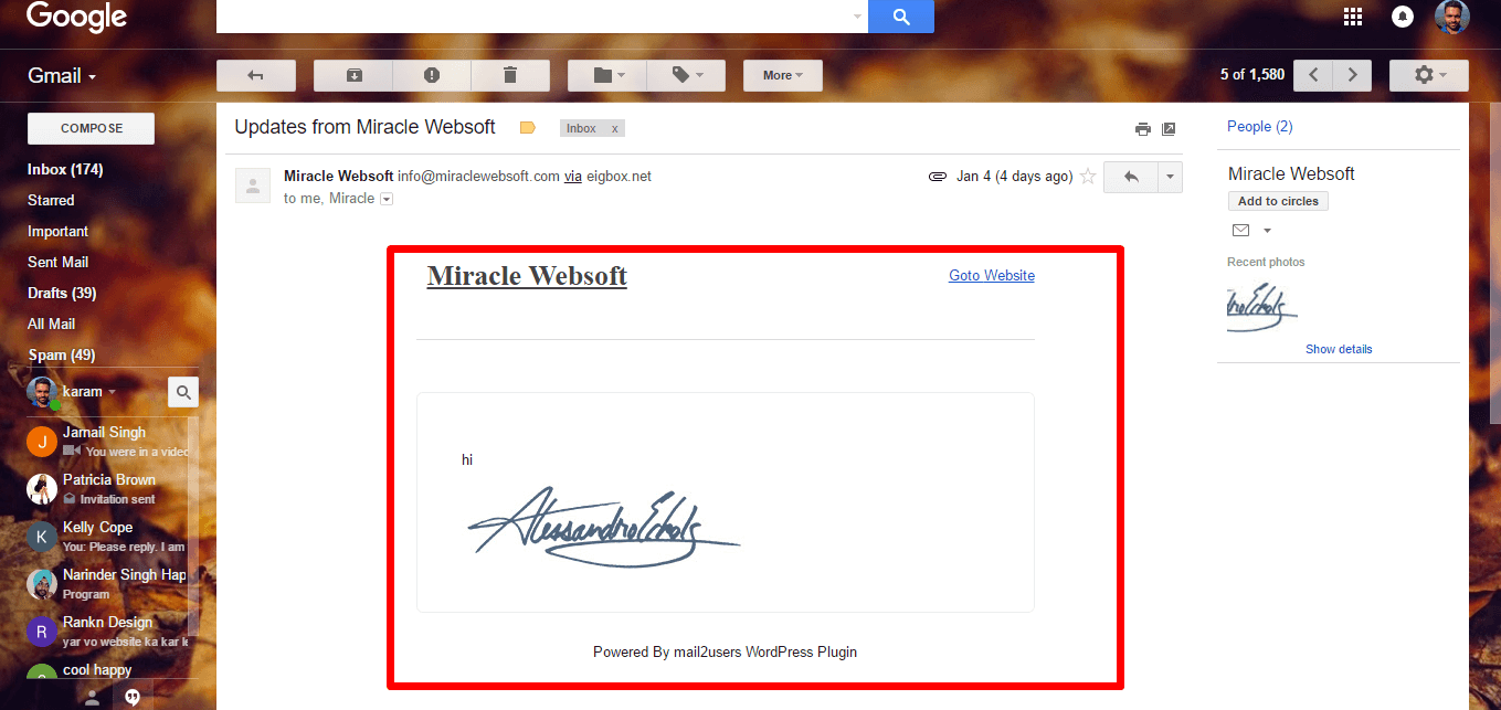 Nice email template
