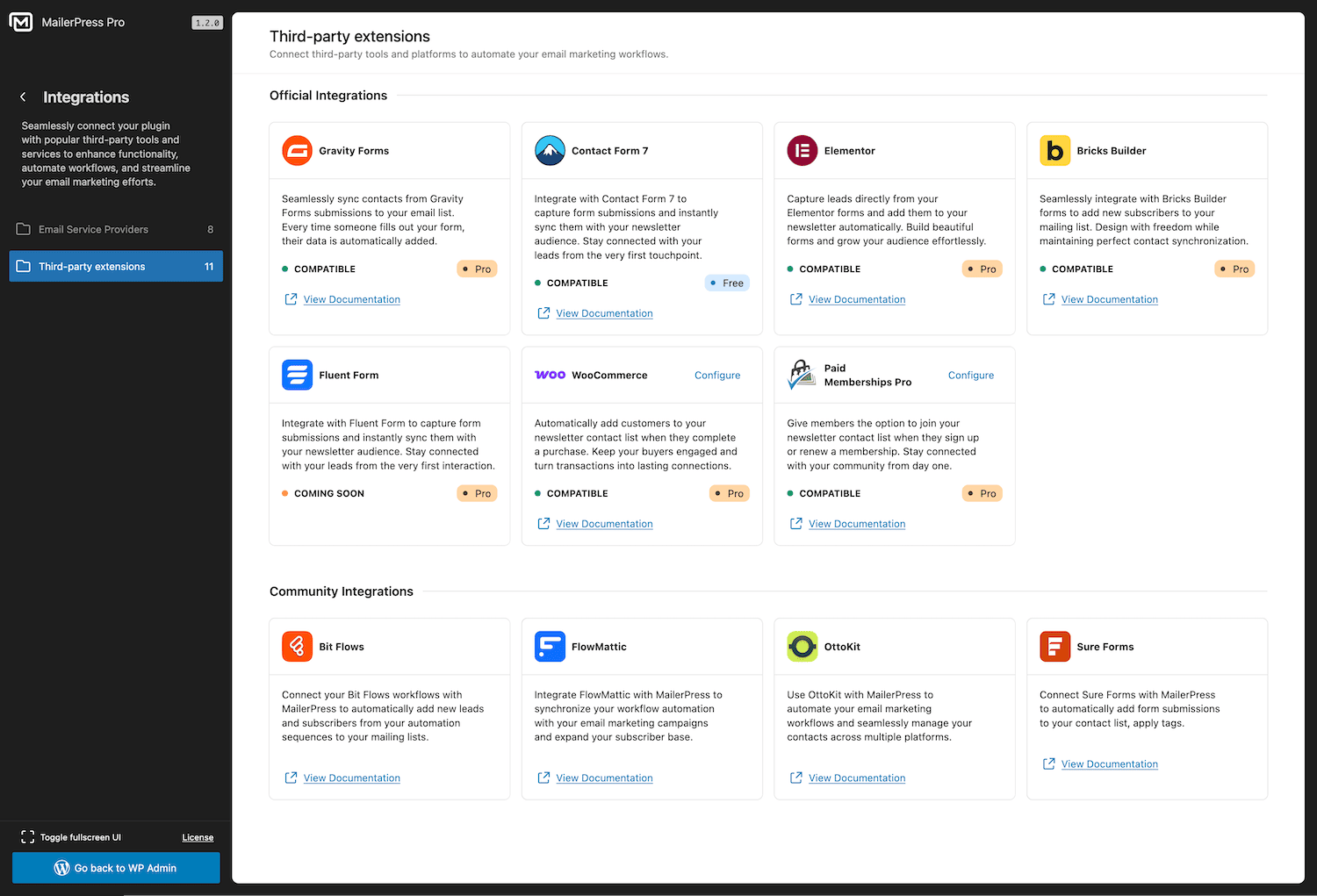 Customize MailerPress dashboard