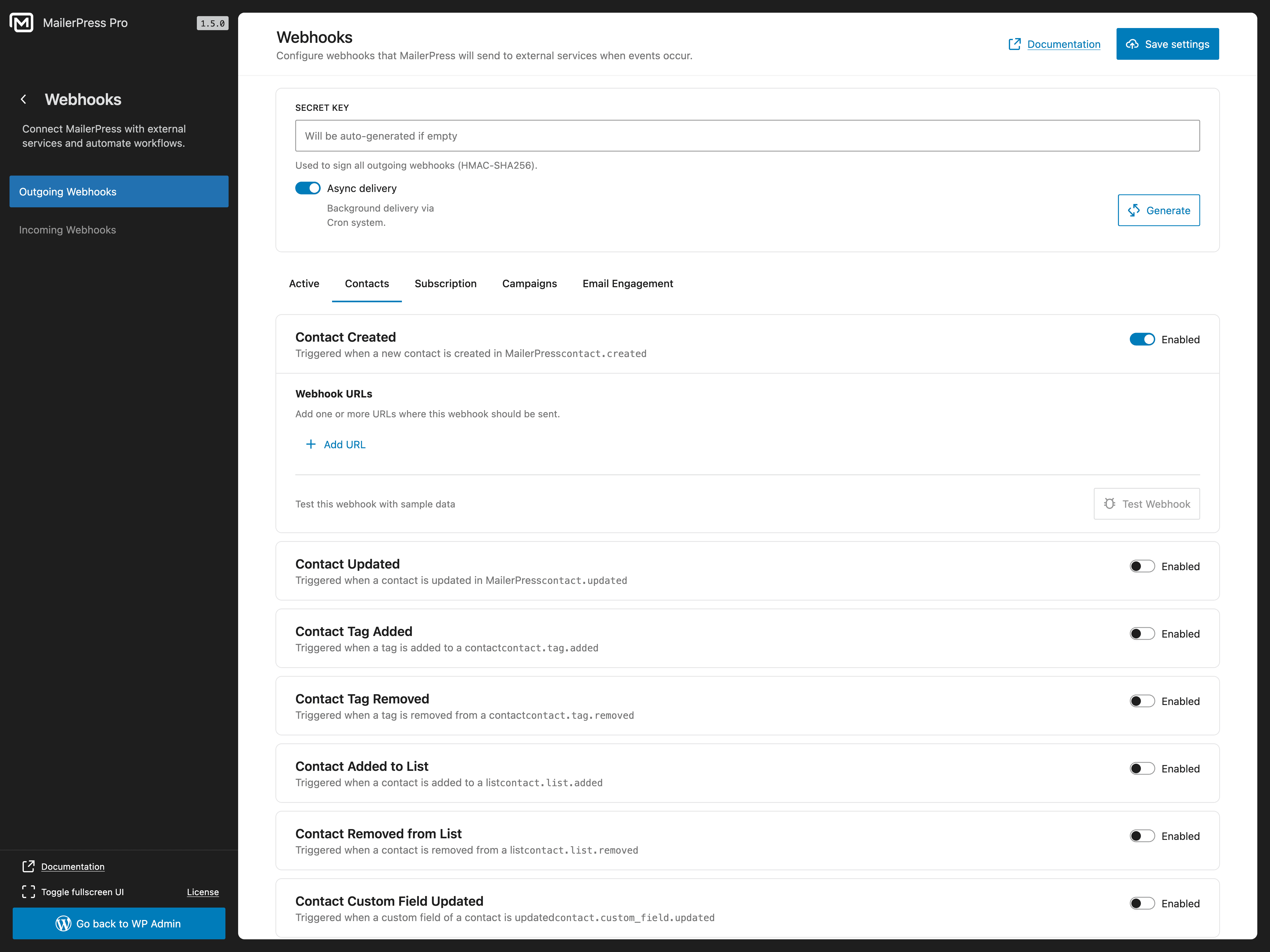 Wizard assistant to quickly get started with MailerPress