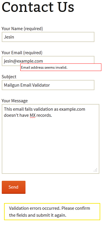 This plugin in action on the user registration page.
