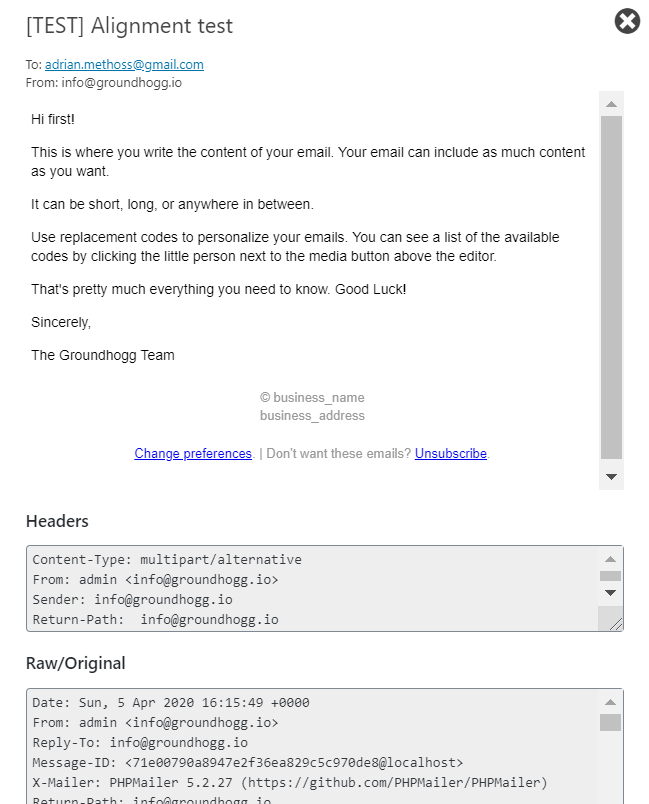 Keep track of your emails and view issues with our email log.