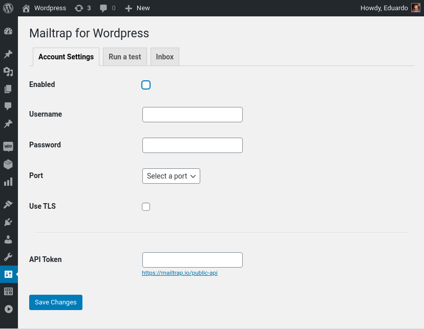 Access data setup