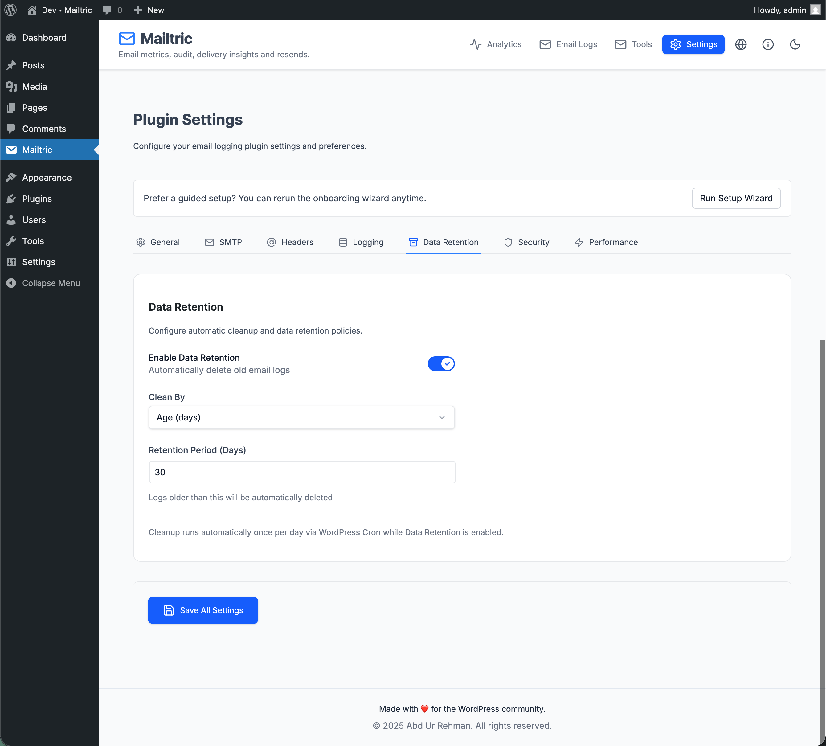 **Deliverability checks** – domain diagnostics for SPF, DKIM, DMARC, MX records and blacklist status.