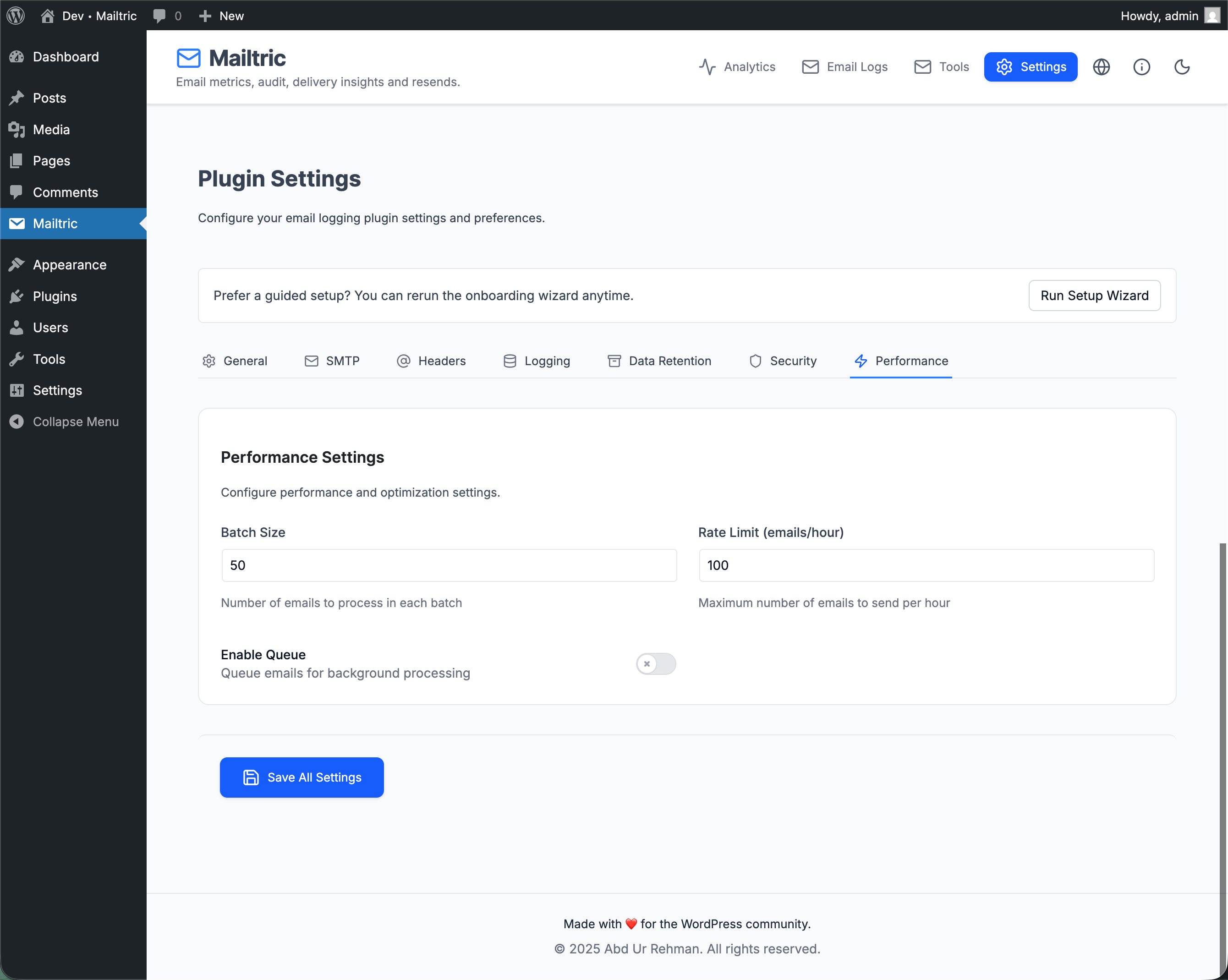 **Export / Import** – export logs as CSV/JSON/XML or import backups to restore data.