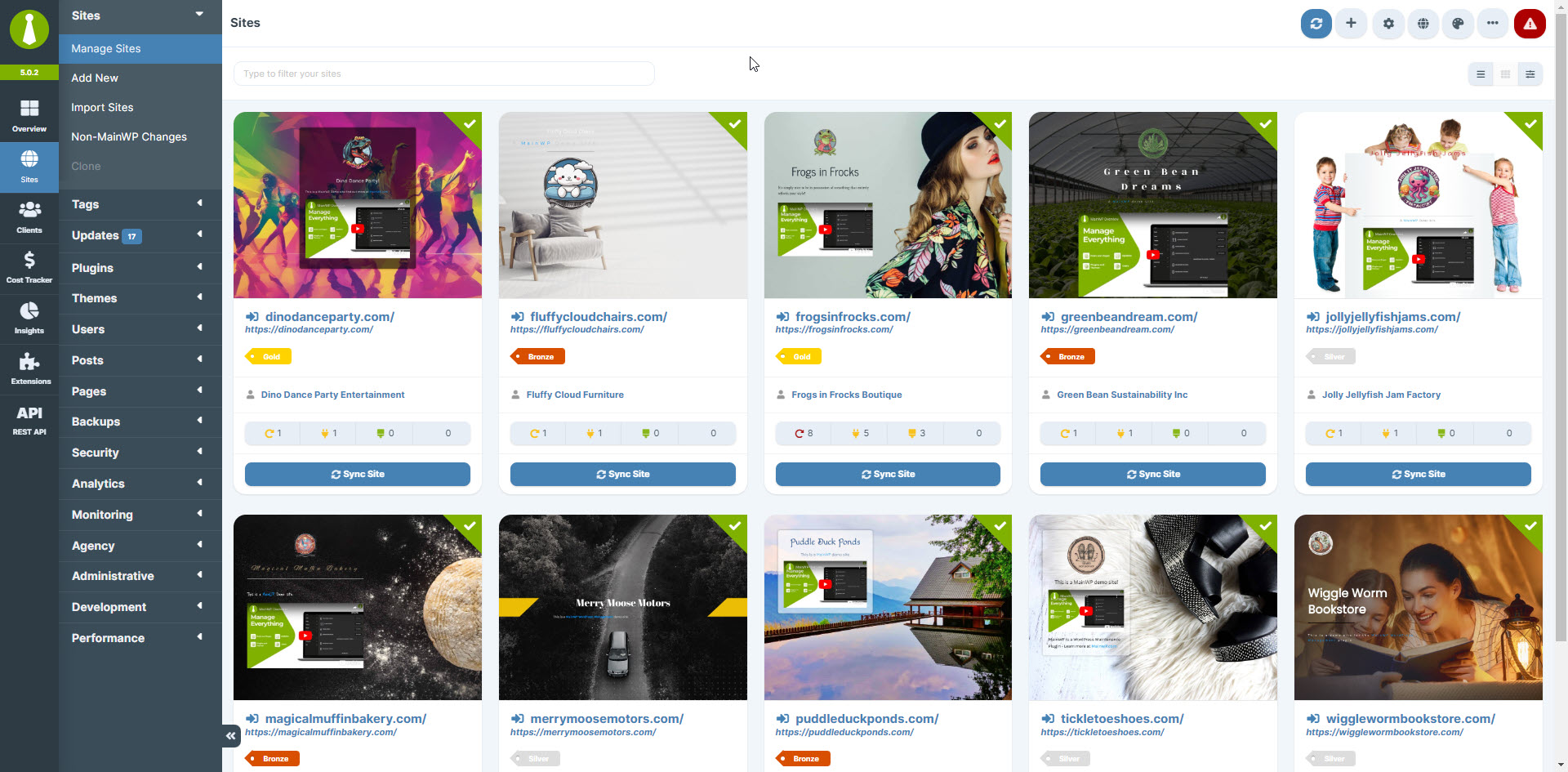 Sites - Add a New Site