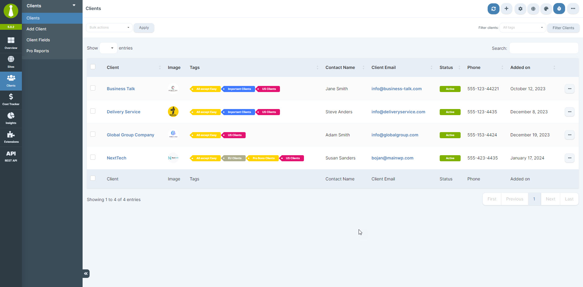 Cost Tracker - Cost Summary