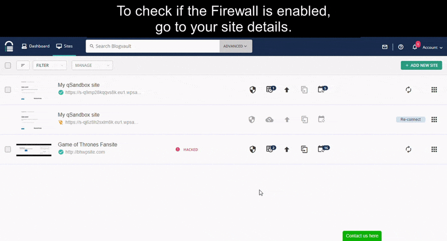 MalCare's Firewall automatically blocks malicious traffic with its intelligent visitor pattern detection technology.