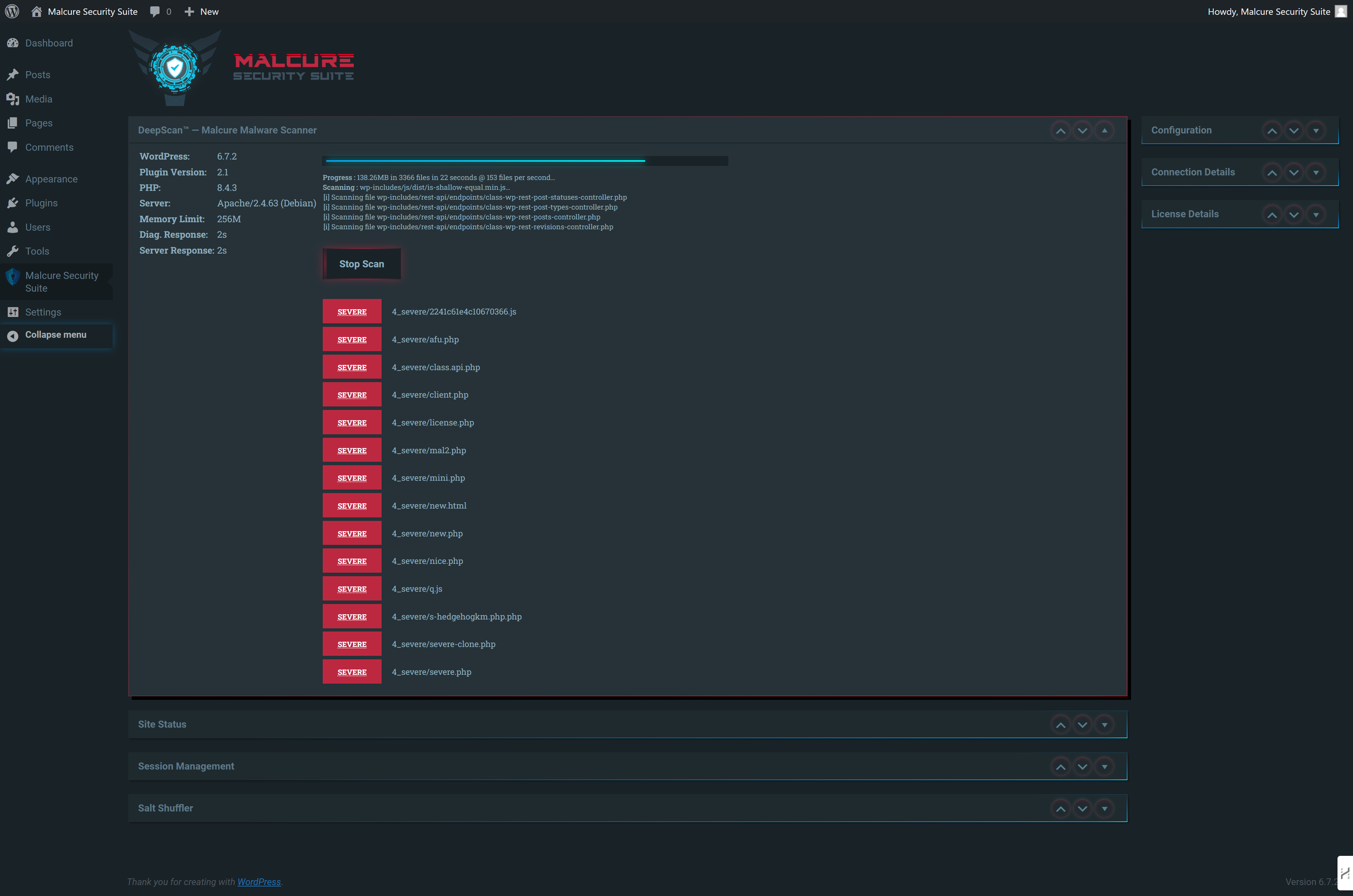 Actionable results: Prioritized detections with clear severity labels and exact file paths so you can triage and remediate fast.