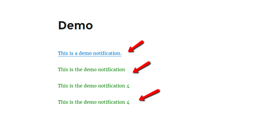 This is the **front-end** view.