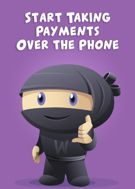 Logo for taking payments over the phone