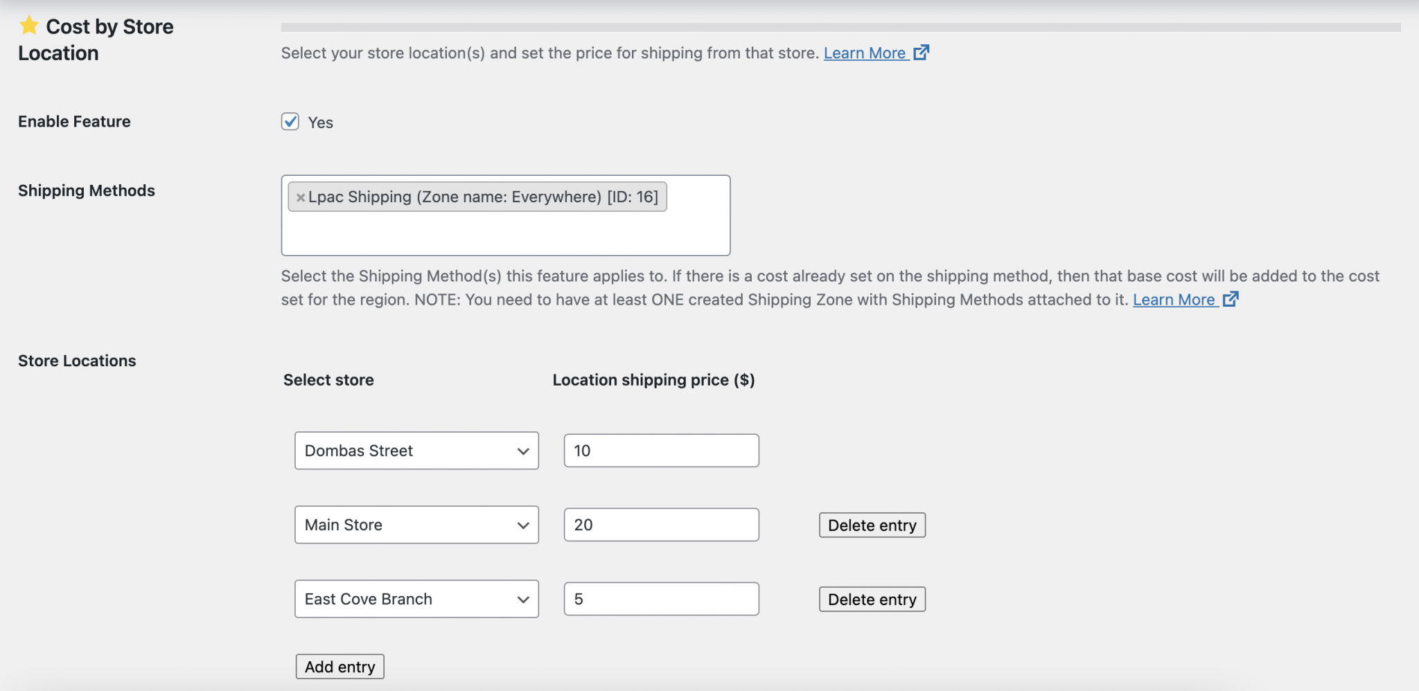 View Order Page (Past Order) with Map