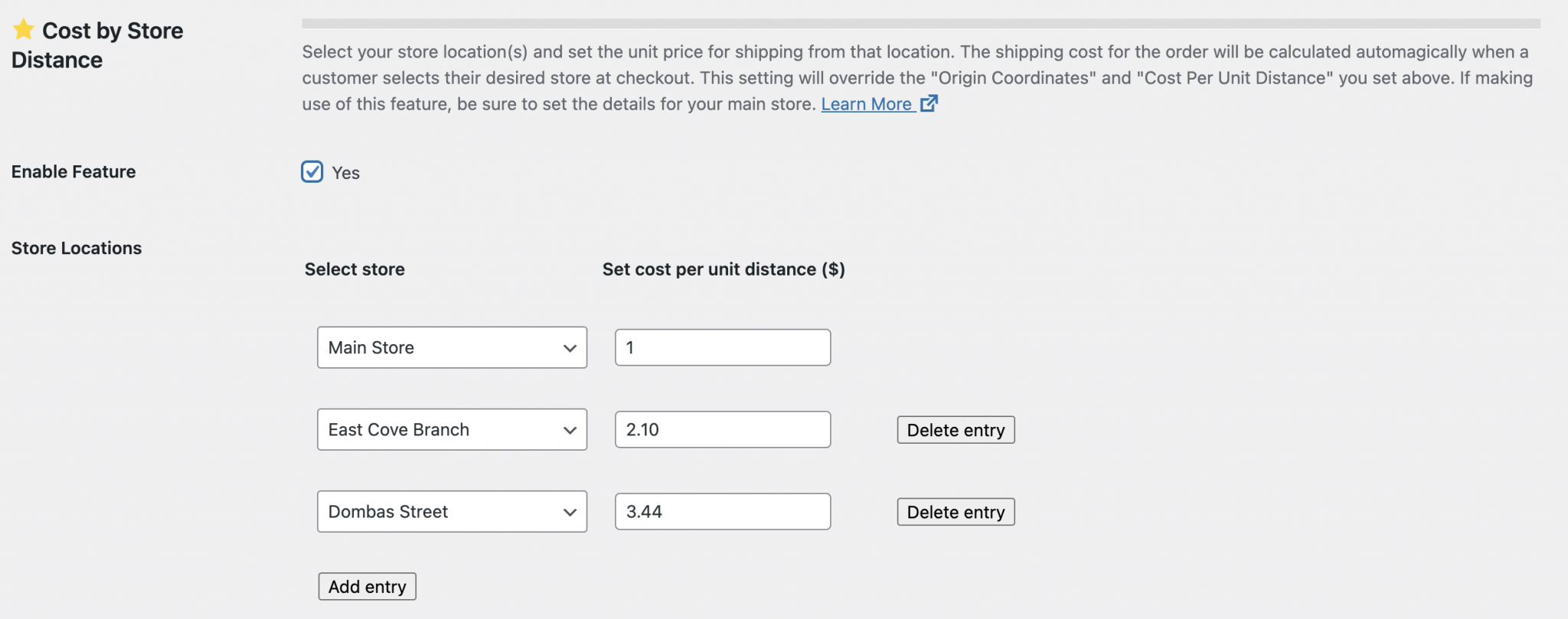 Map view of the customer delivery location on shop order page (in the WordPress dashboard)