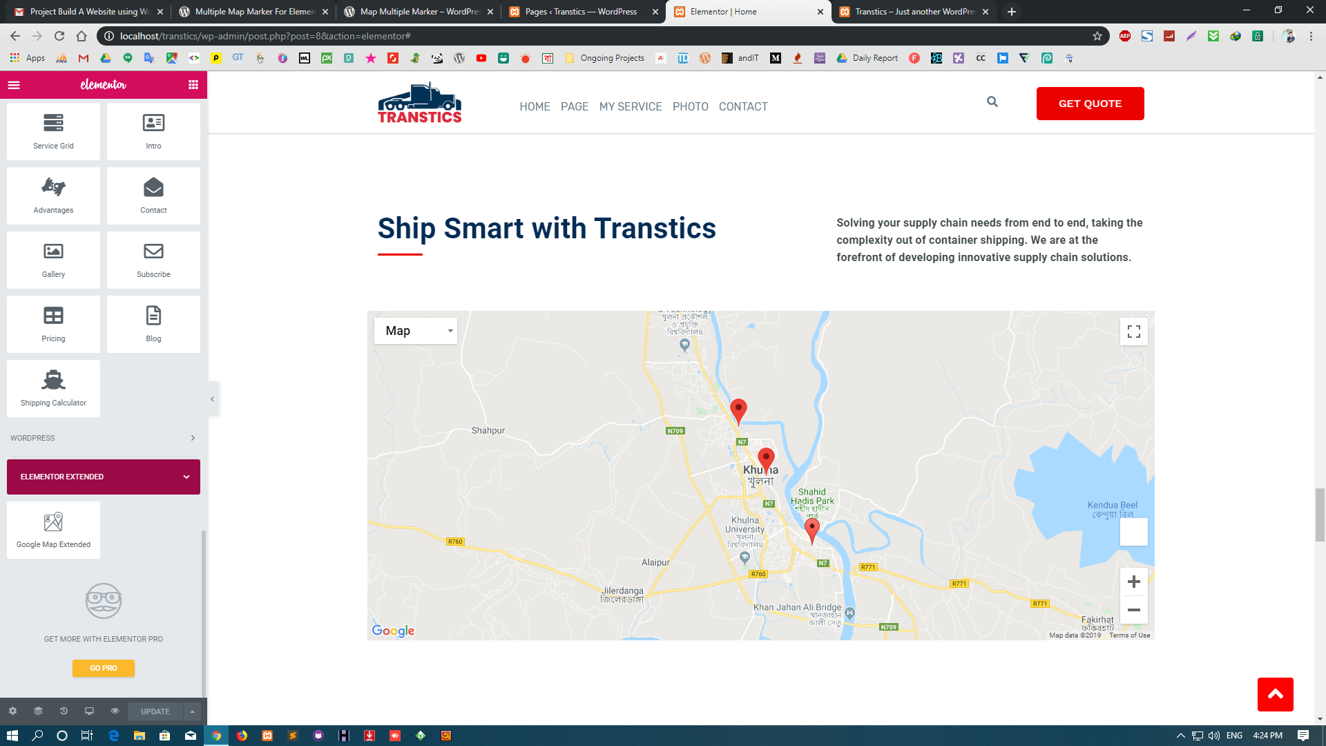 Use Multiple Map Marker Widget