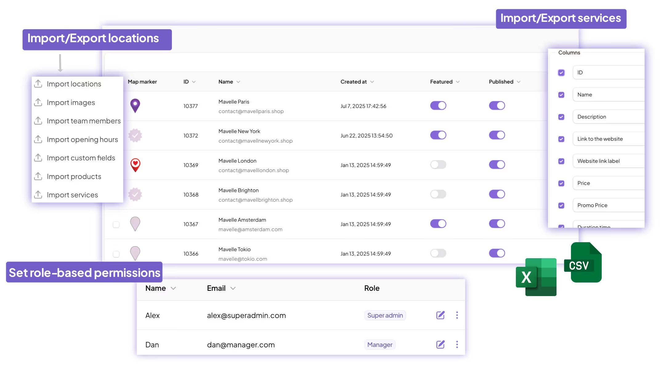 Powerful management suite