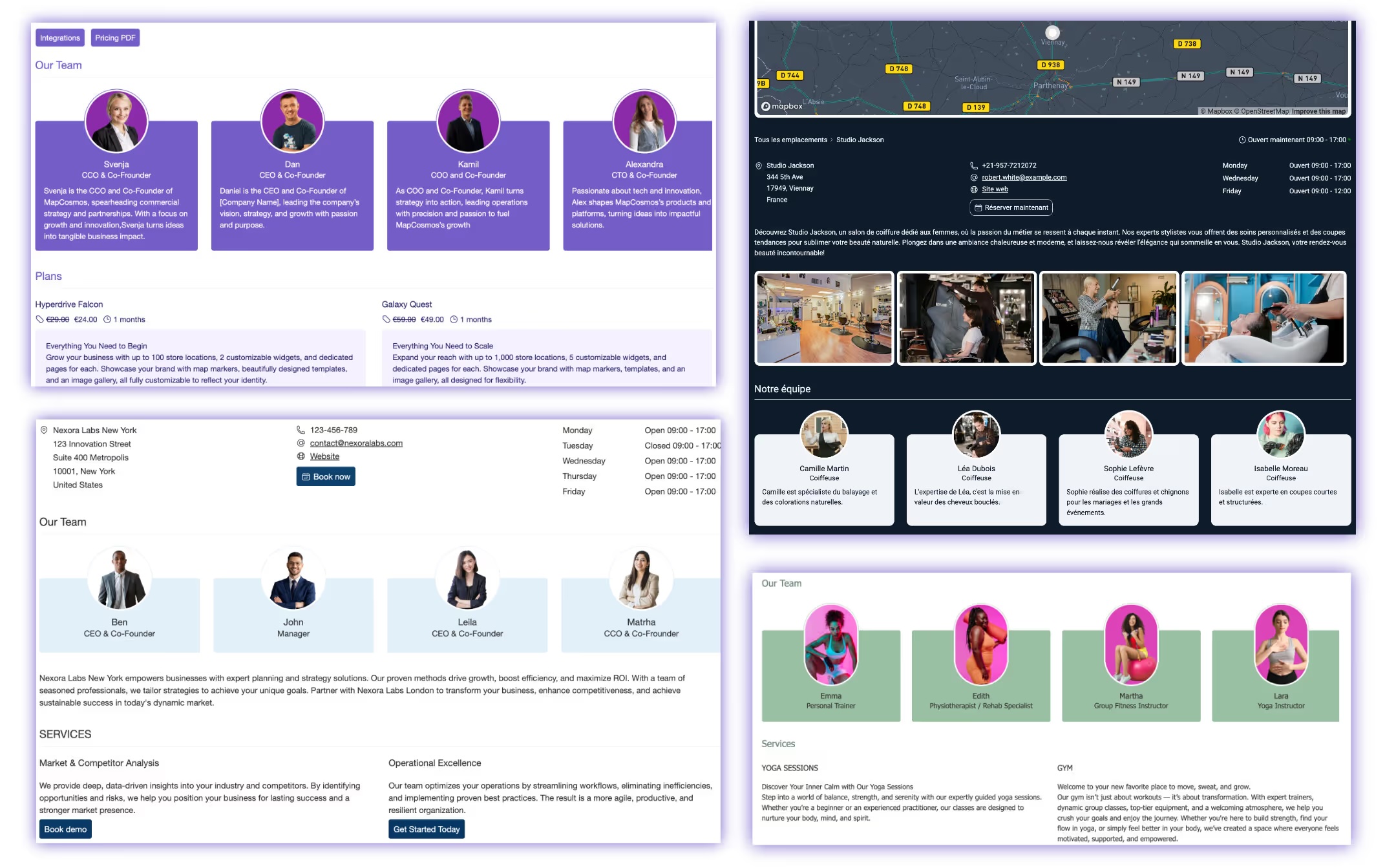 Immersive galleries and local teams