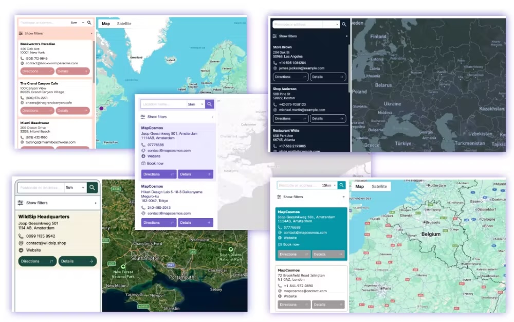 Fully-brandable store locator