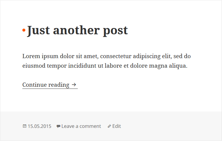 Marker type: Circle (old WP theme)