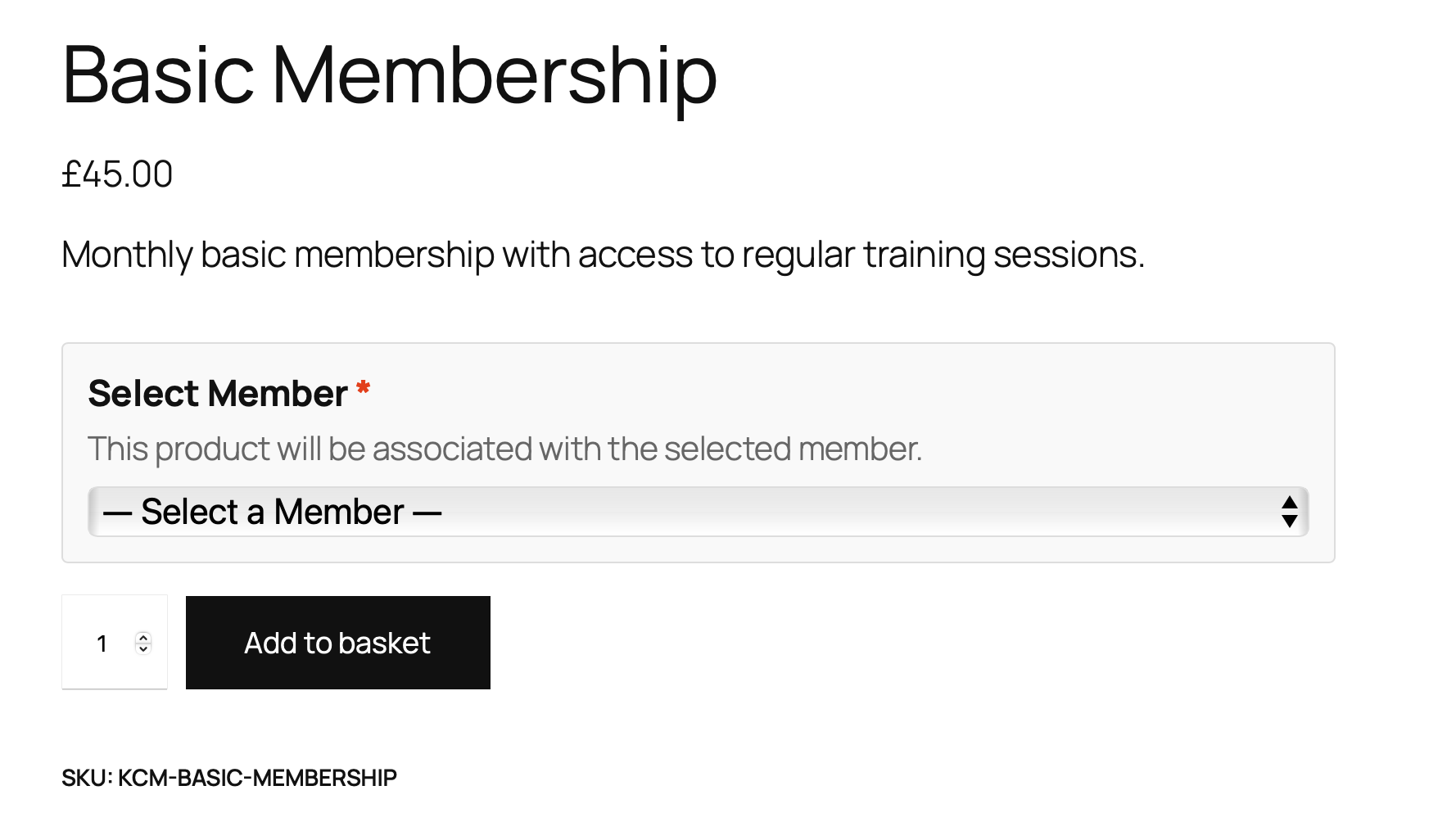 WooCommerce Integration - Member selection during product purchase