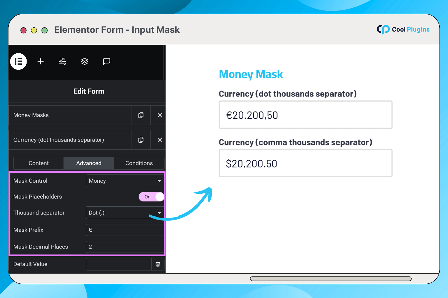 Money mask.