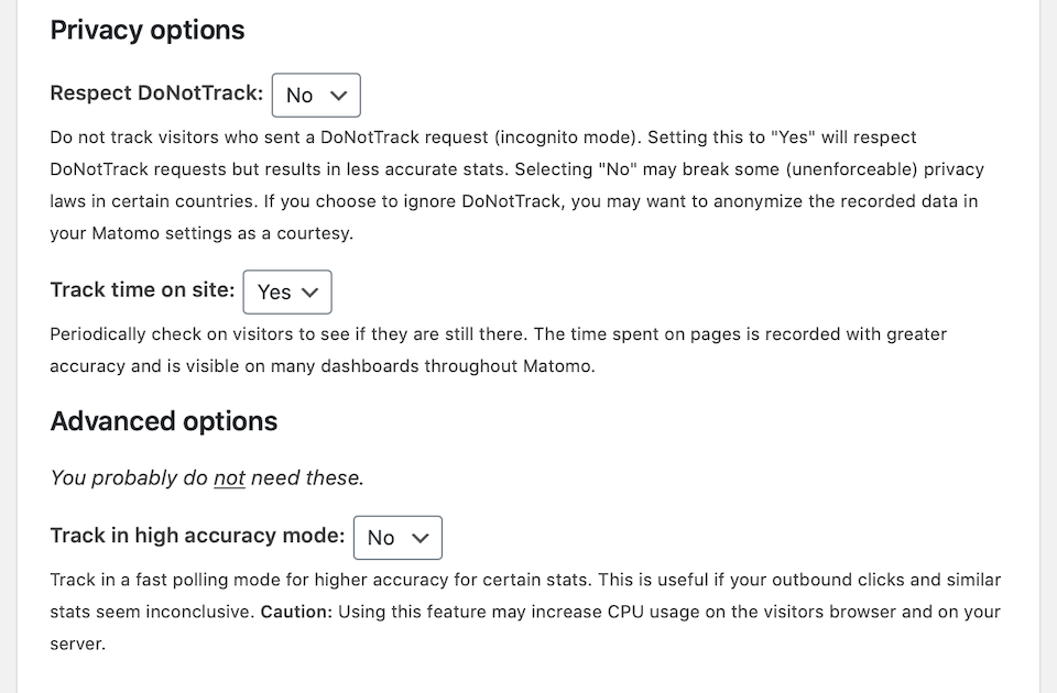 Dashboard in WordPress