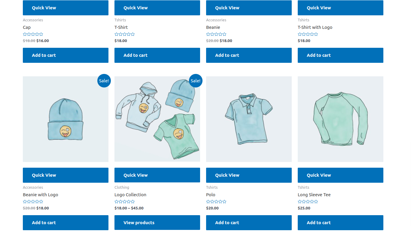 Quick View on Product Archive ( frontend )