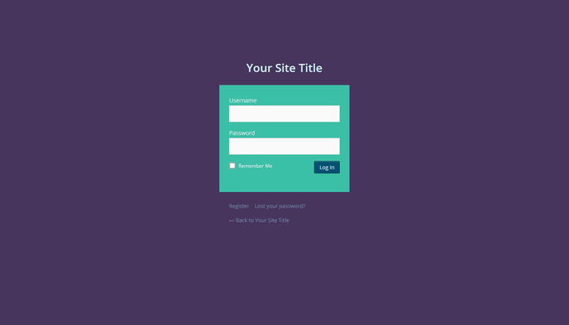 If no logo is used, your website title id displayed