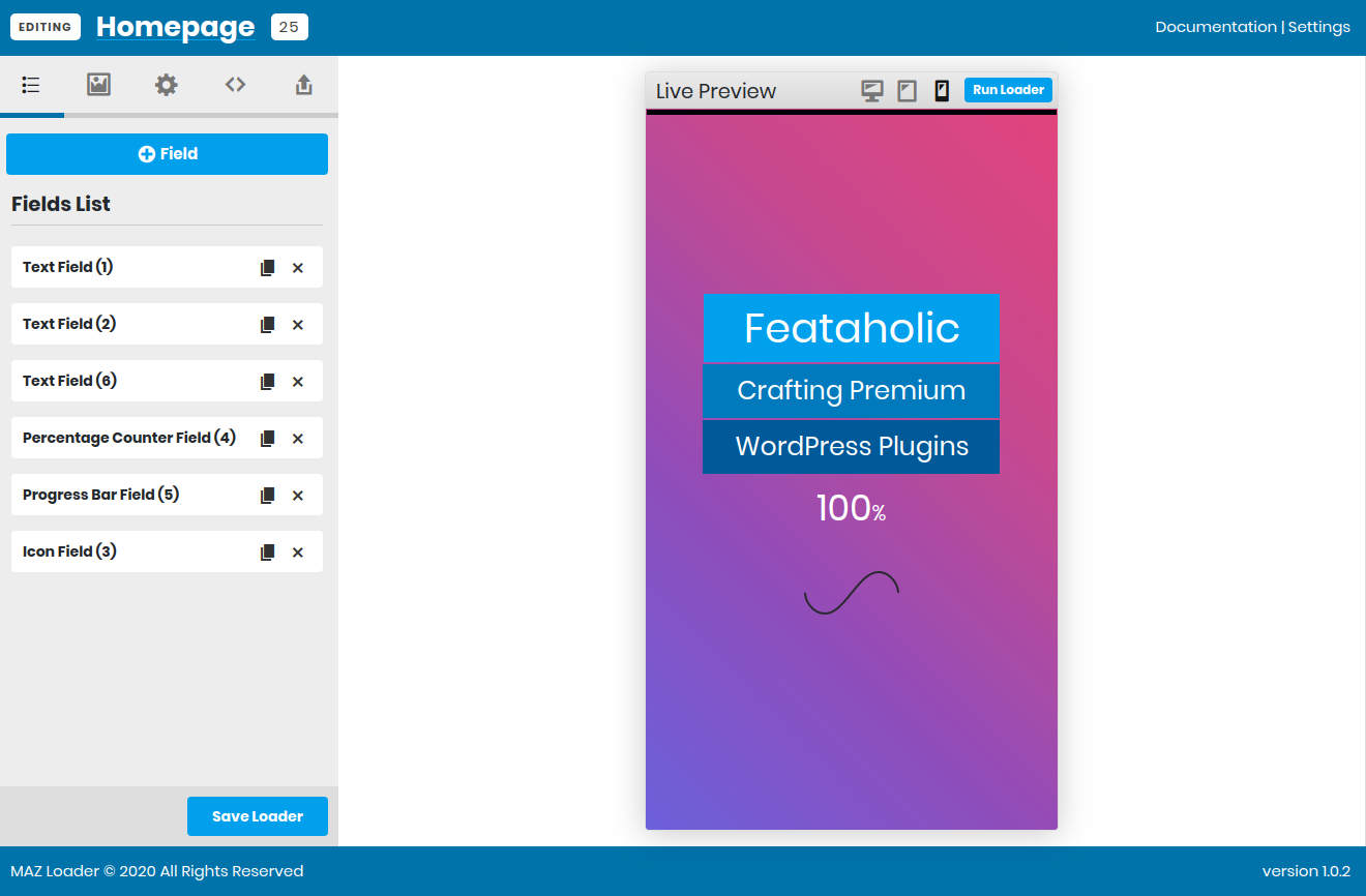 Text Field Settings