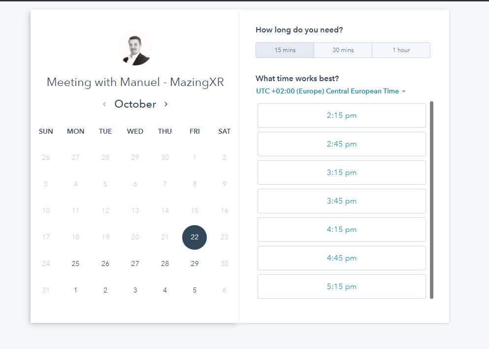 Schedule a meeting to discuss what you need.