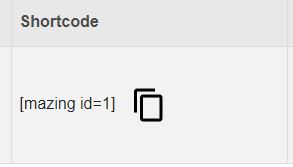 Copy the shortcode to one of your pages/posts.