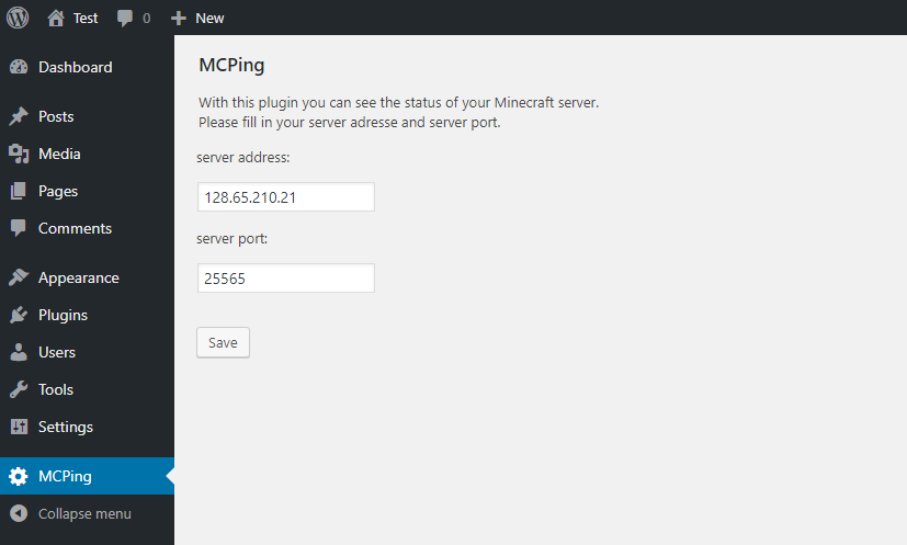 Setting up the server