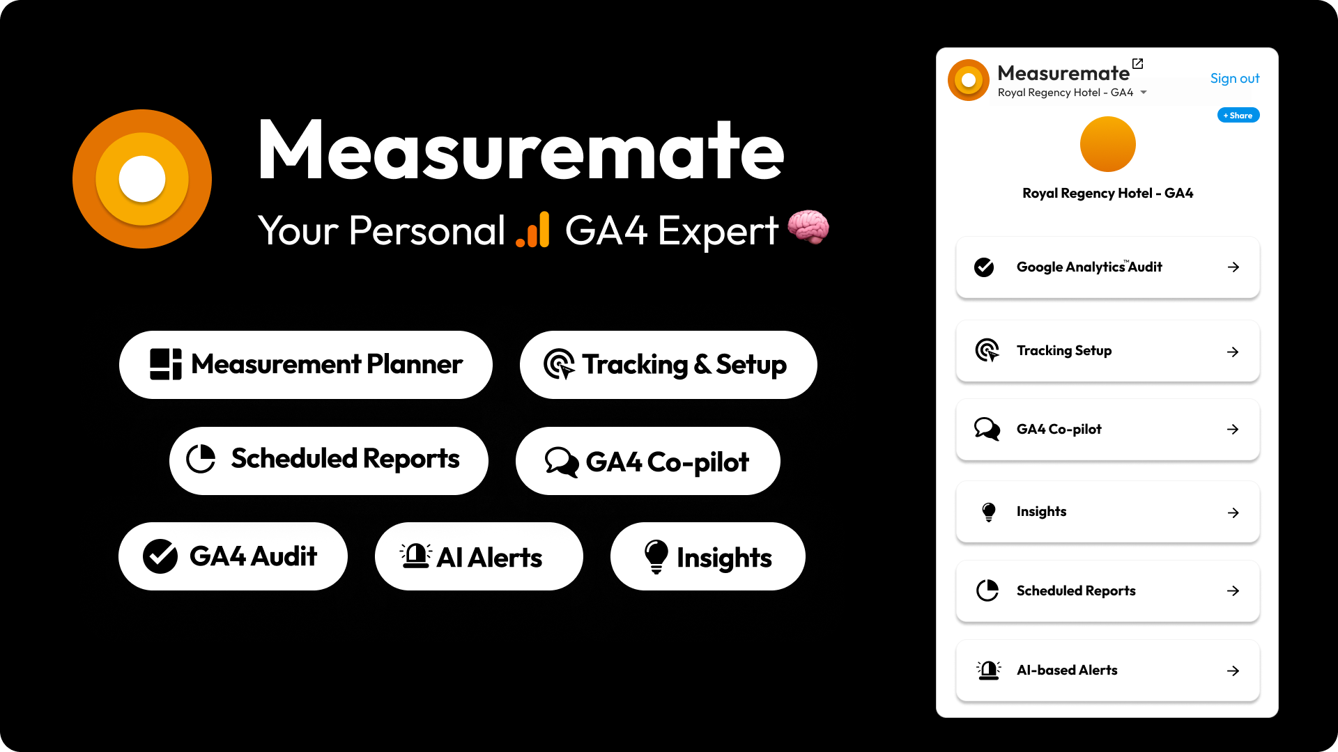**1-tool to rule them all** – Manage your entire analytics stack in one place—GA4, GTM, and BigQuery.