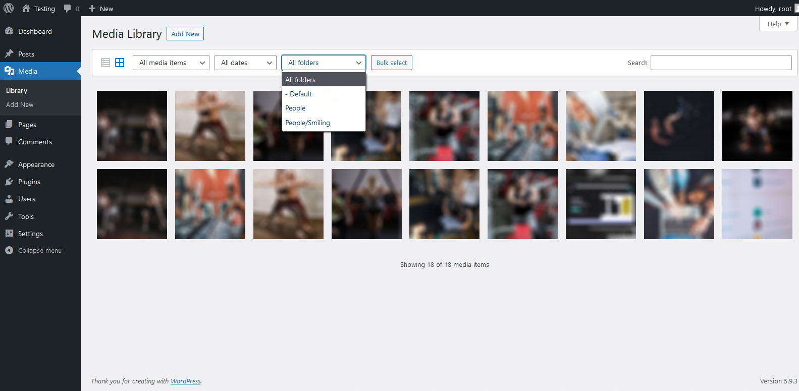 Media Folders Lite - Filter