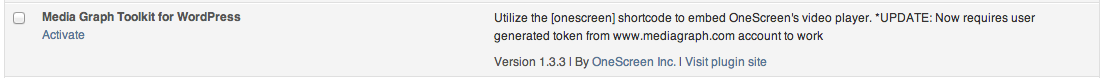Activate plugin