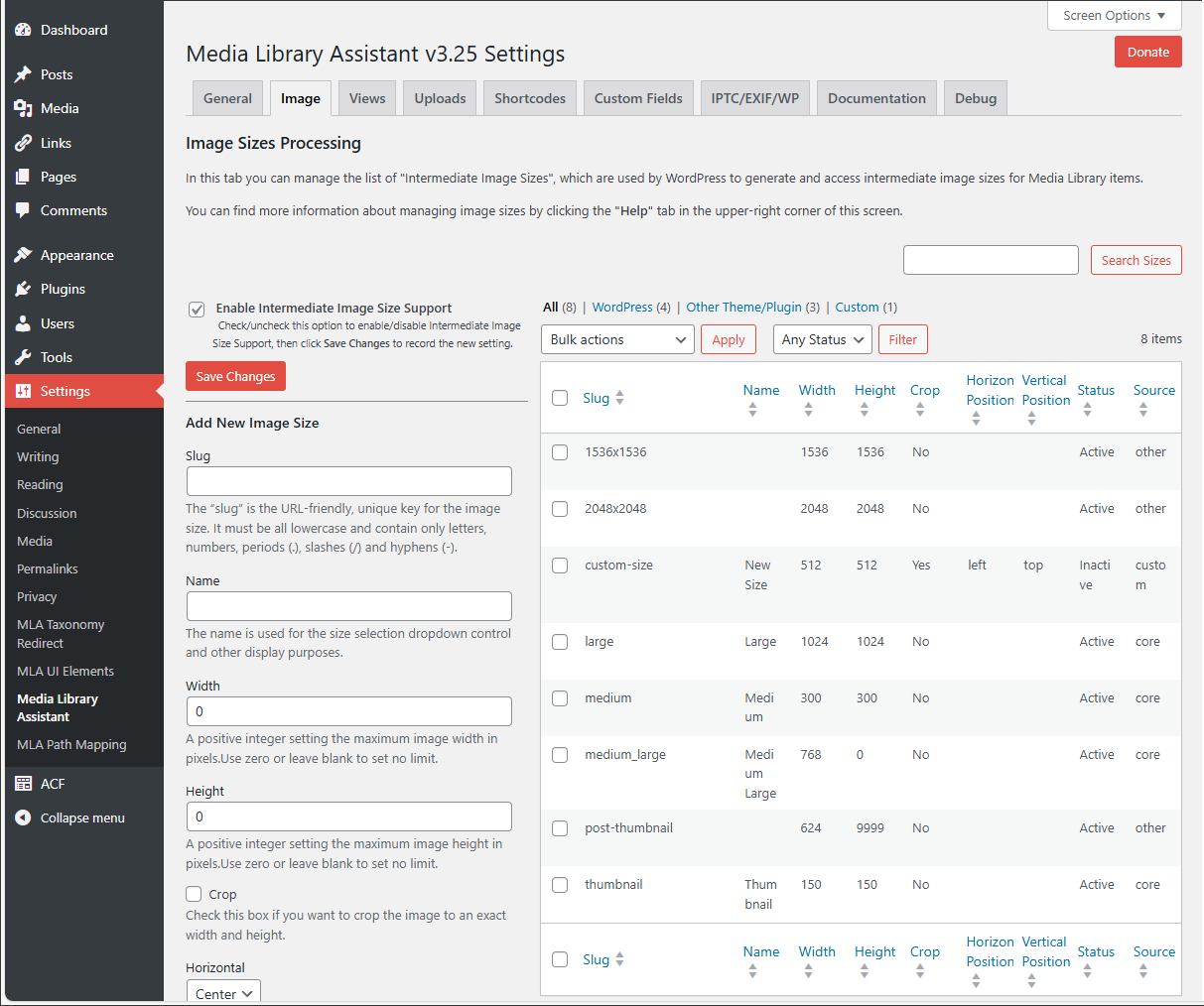 The Search Terms popup modal window, which lets you filter the items displayed by searching for keywords and phrases in taxonomy term names.