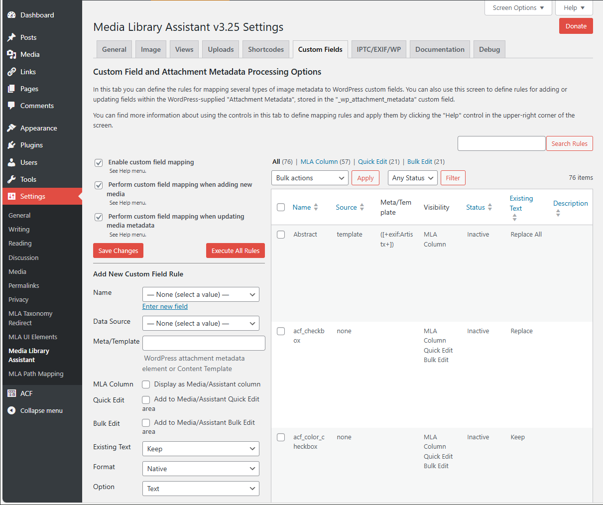 The enhanced Edit page showing the Select Parent popup window for easy parent post/page editing.