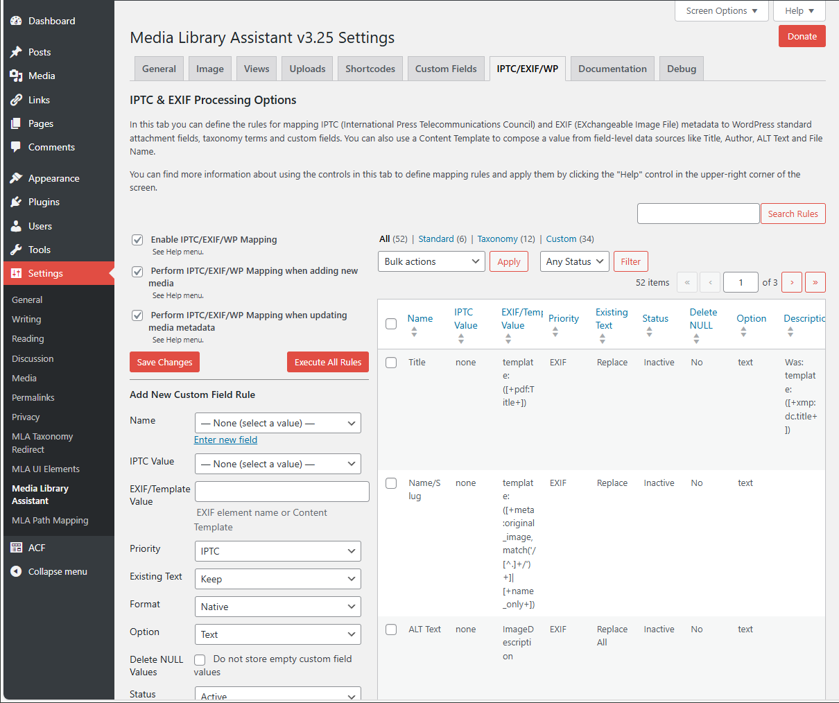 The Settings page General tab, where you can customize where-used reporting and many other options.