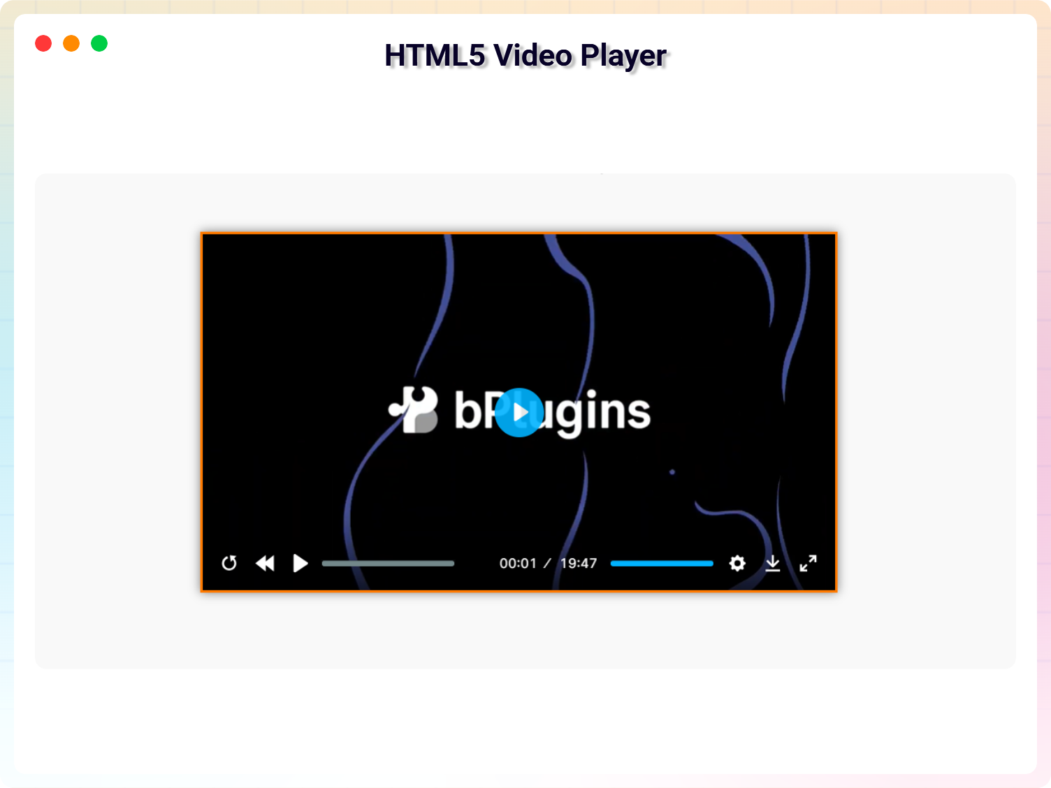 HTML5 Audio Player