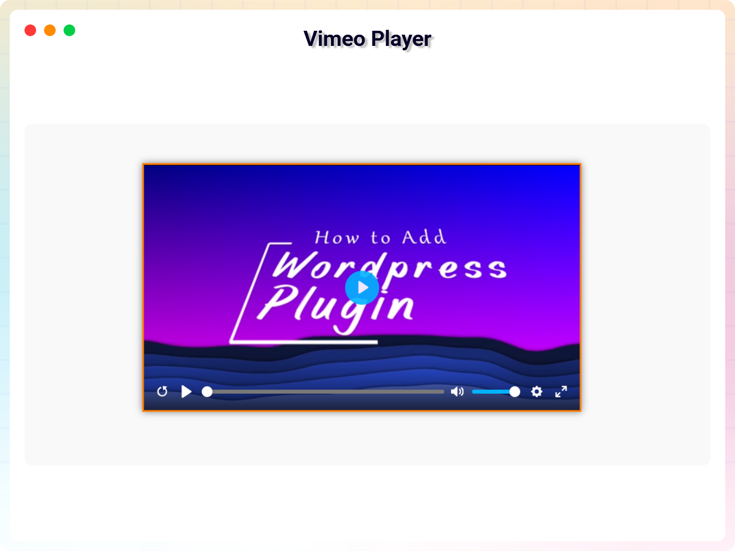 Vimeo Player