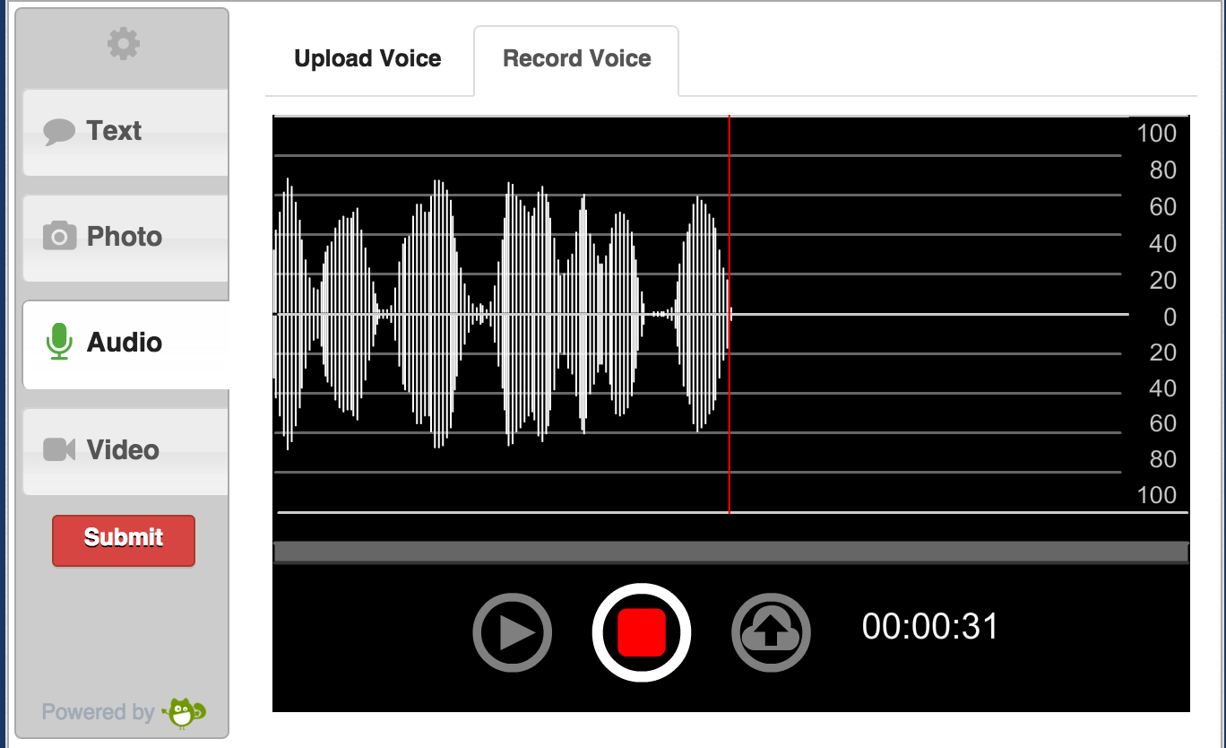 Flash audio recorder on PC web browser