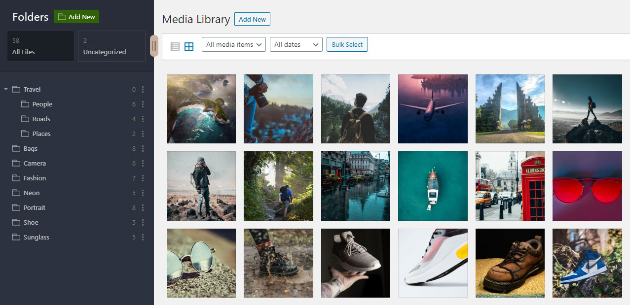 WordPress Media Folders