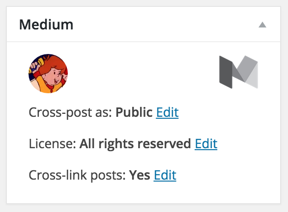 The cross-post dialog which is visible on the new post page.