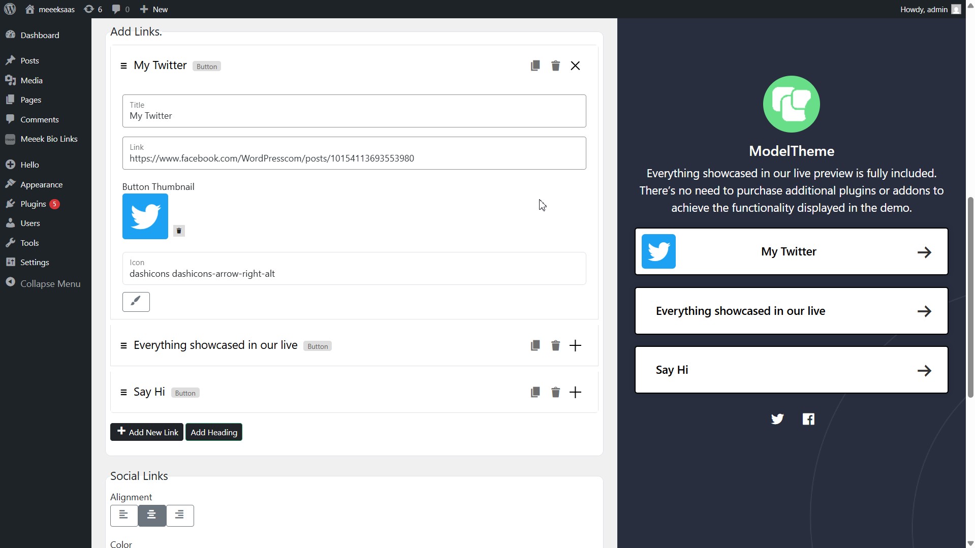 Creating a link-in-bio page 2