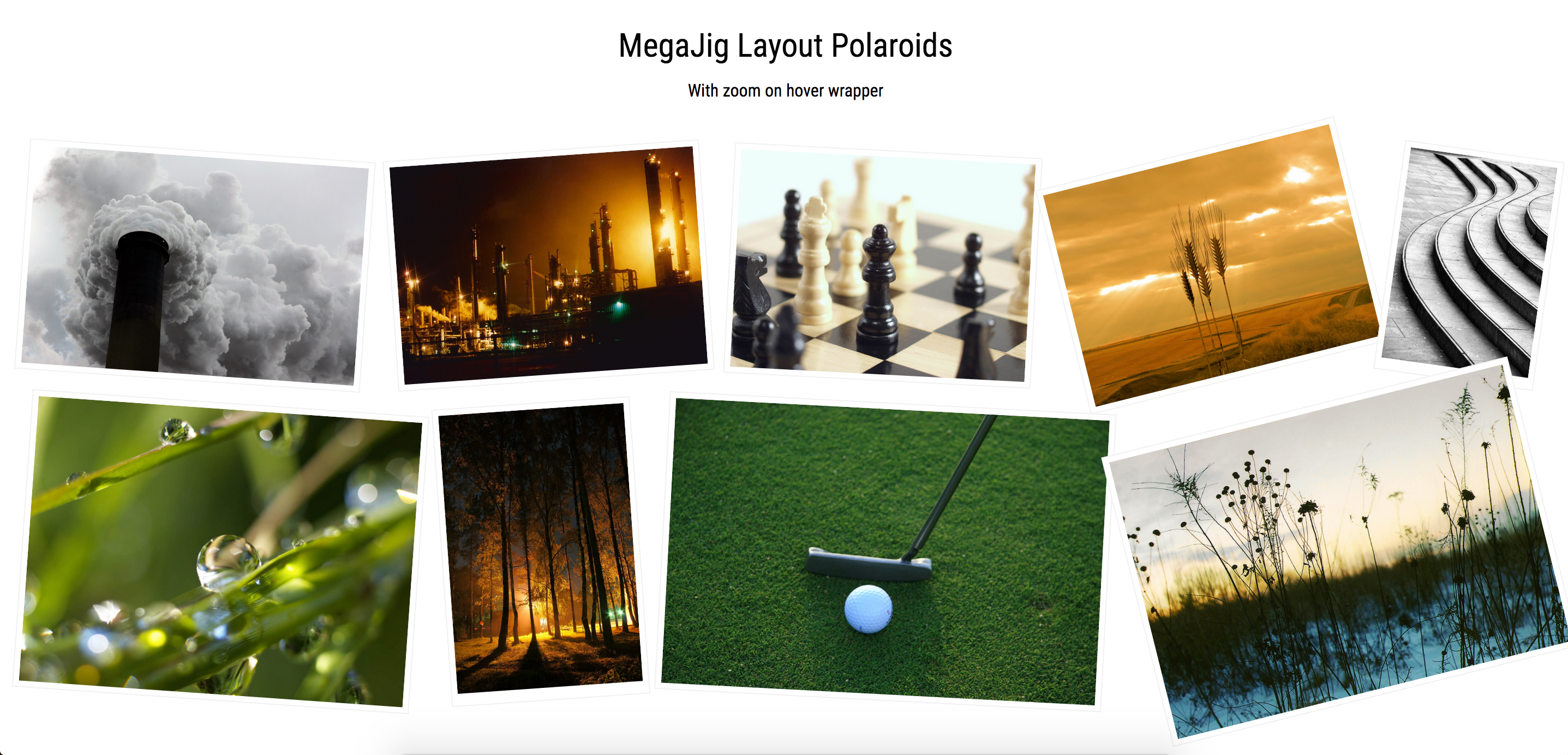 Polaroids Layout
