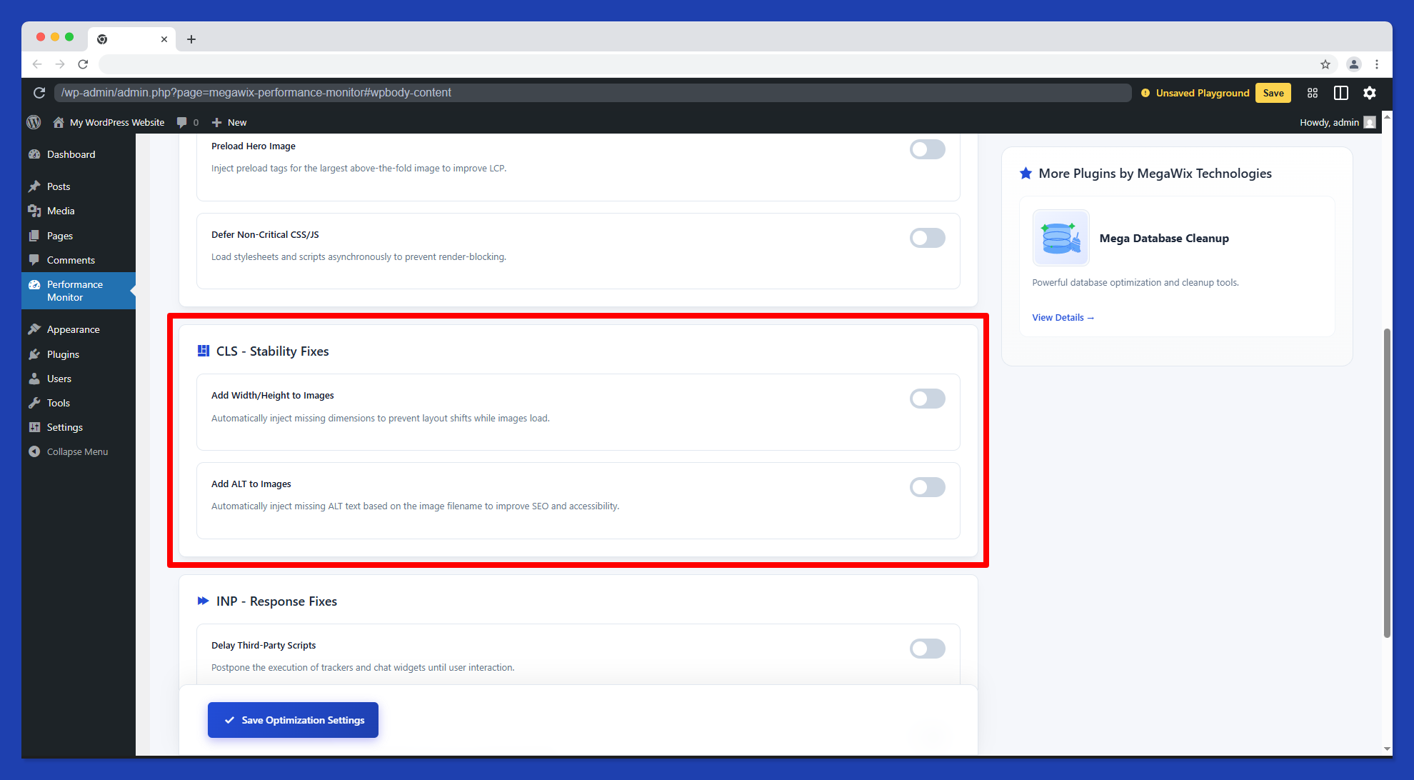 CLS Optimization – Fix layout shifts and improve visual stability for better user experience.