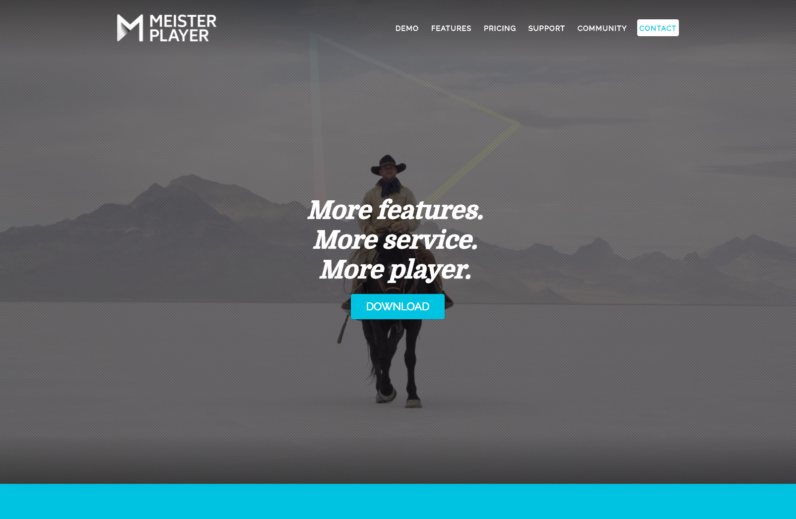 Meisterplayer as header video player