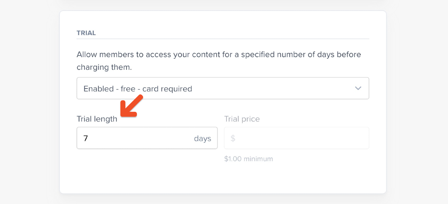 Choose billing frequency and subscription length
