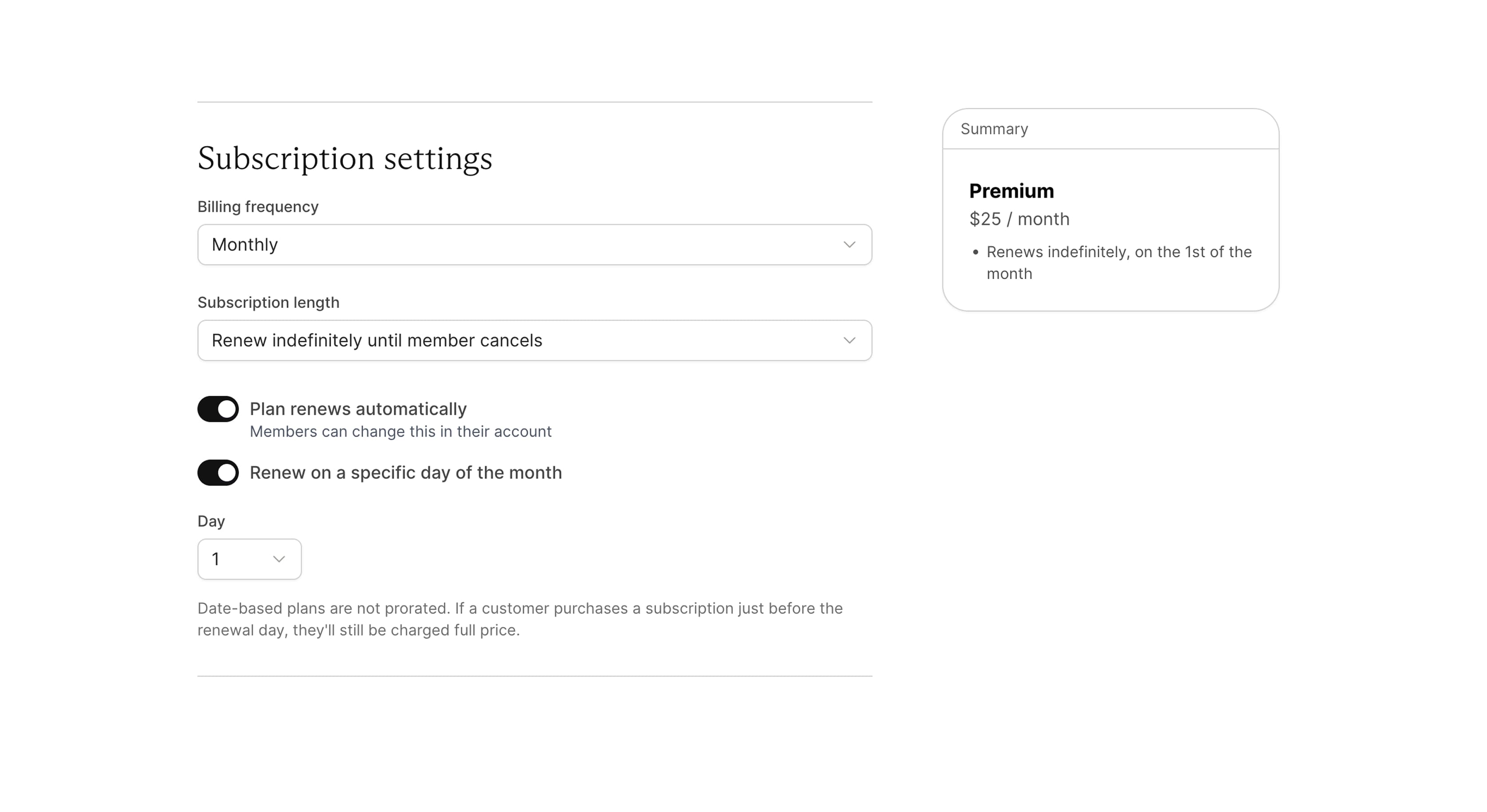 View membership information