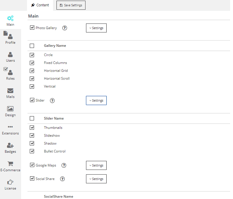 Membership Plugin admin panel. Mails settings