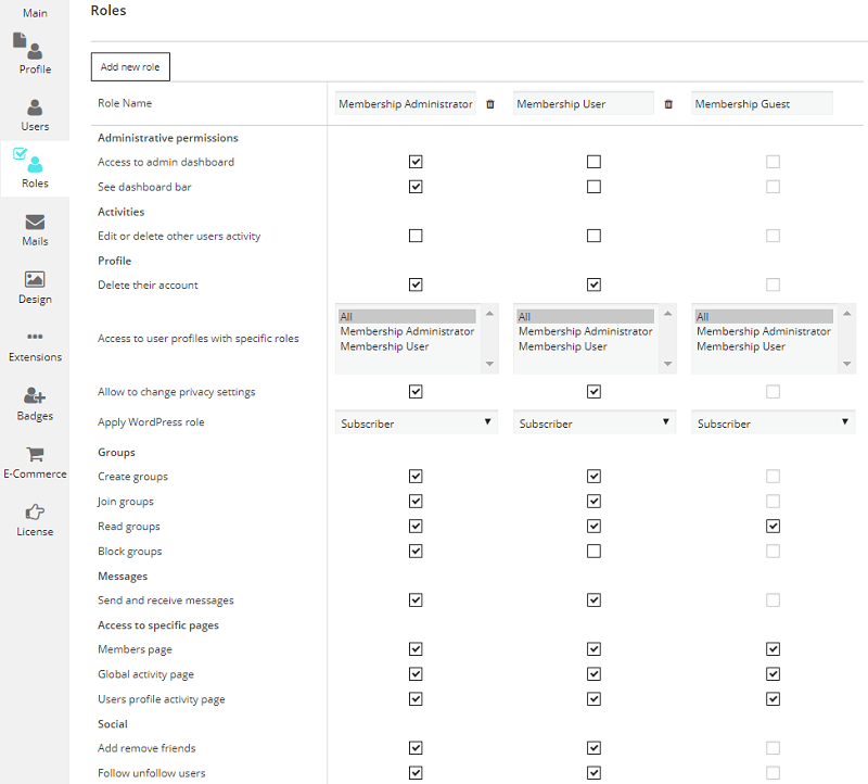 Membership Plugin admin panel. E-Commerce (pro) with orders, payments, currency, dripping content, statistic settings.